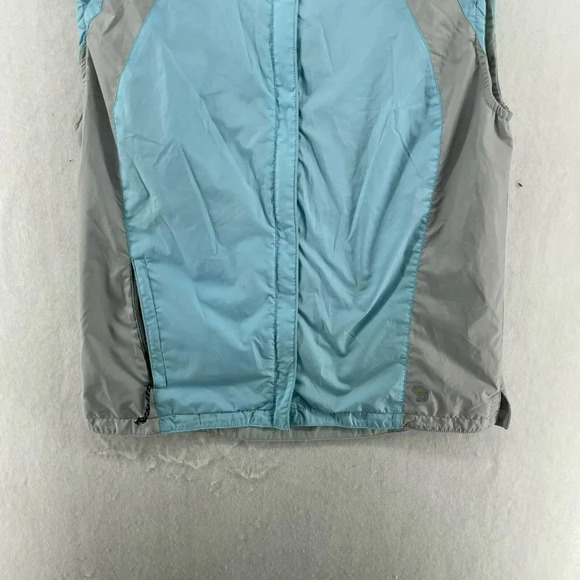 Mountain Hardwear Vest Women's Sz M Light Blue Colorblock Windbreaker Full Zip - Picture 6 of 11